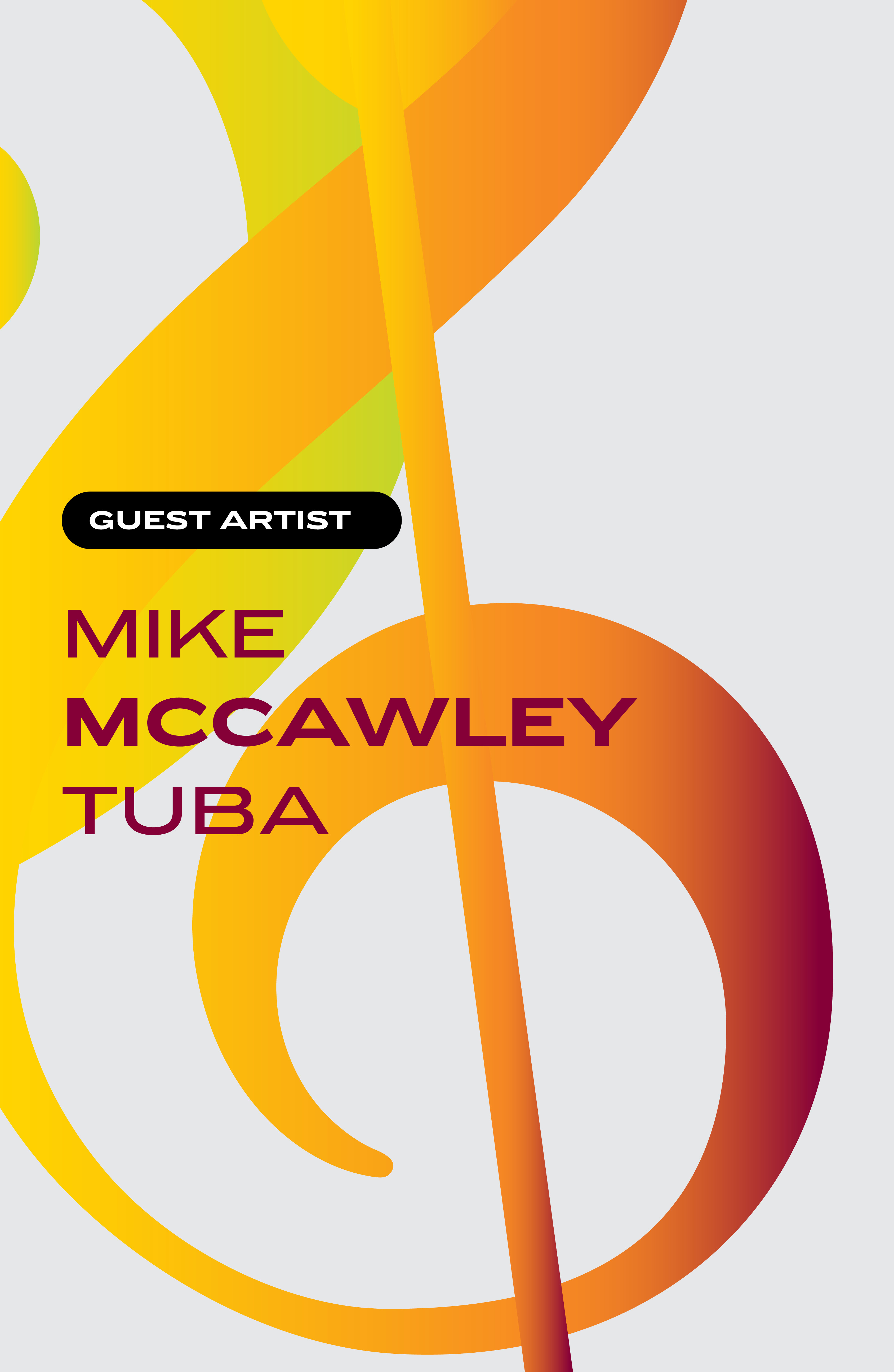 Mike McCawley, tuba poster image